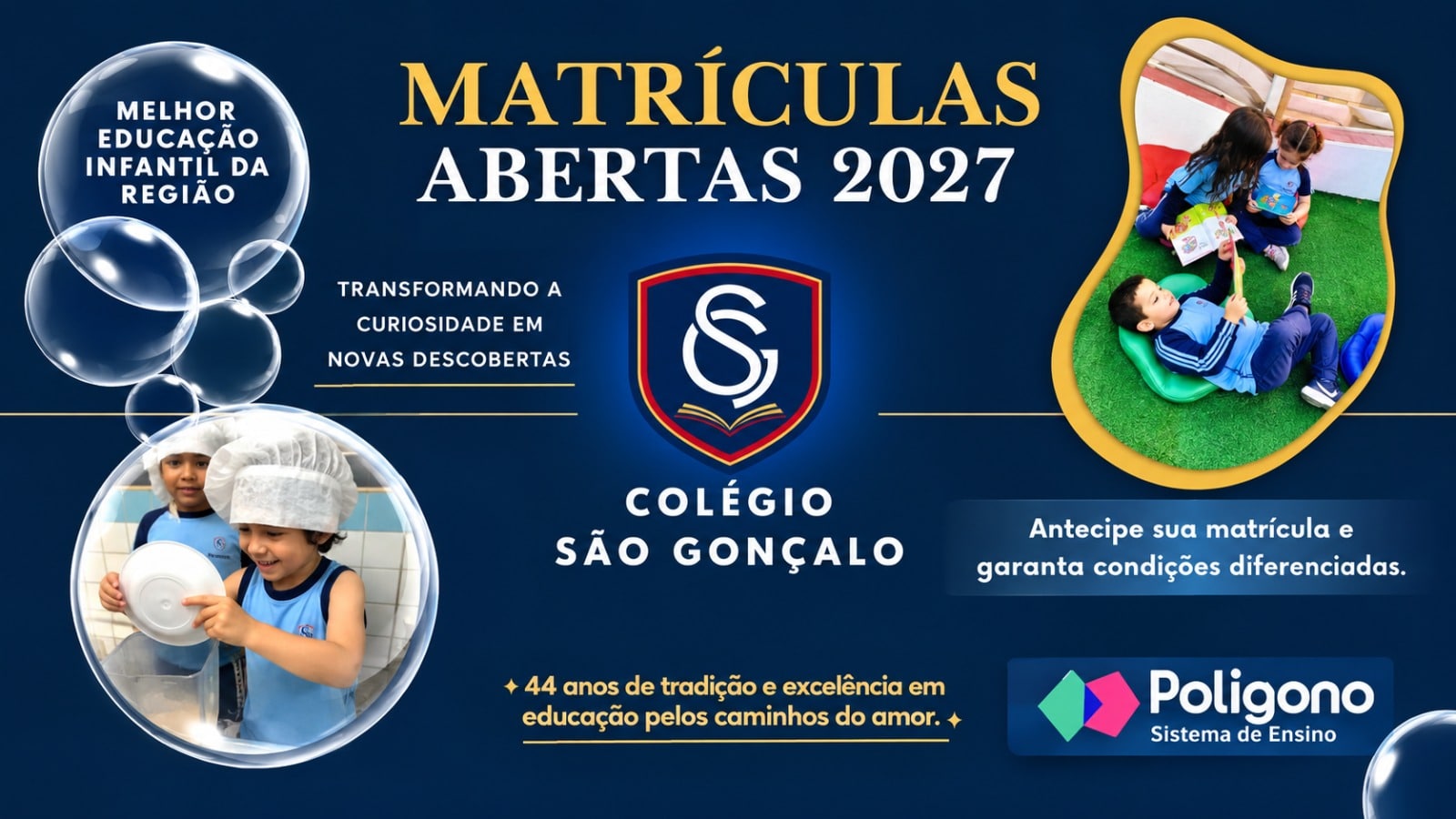 Matriículas Abertas 2027 Poligono - Colégio São Gonçalo